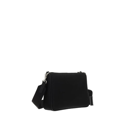 Sac bandoulière Prada Bos Taurus en cuir de veau noir