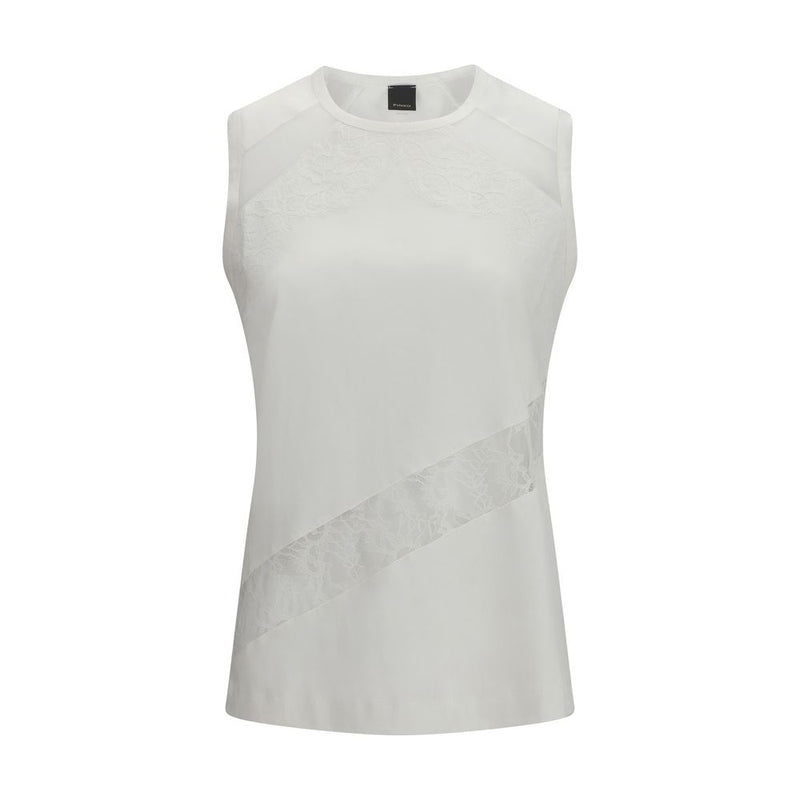 PINKO Top Molly - Chemise en Coton Blanc pour Femme