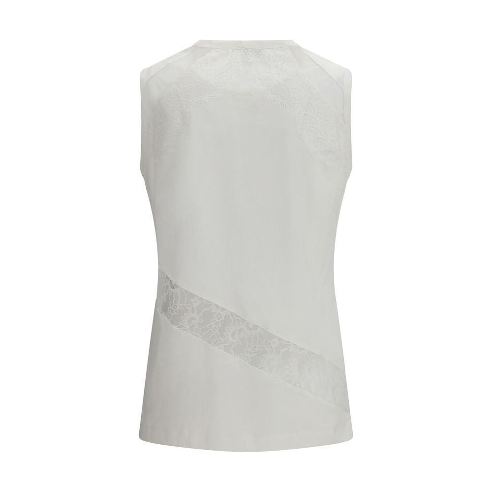 PINKO Top Molly - Chemise en Coton Blanc pour Femme