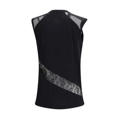 PINKO Black Cotton Blouse