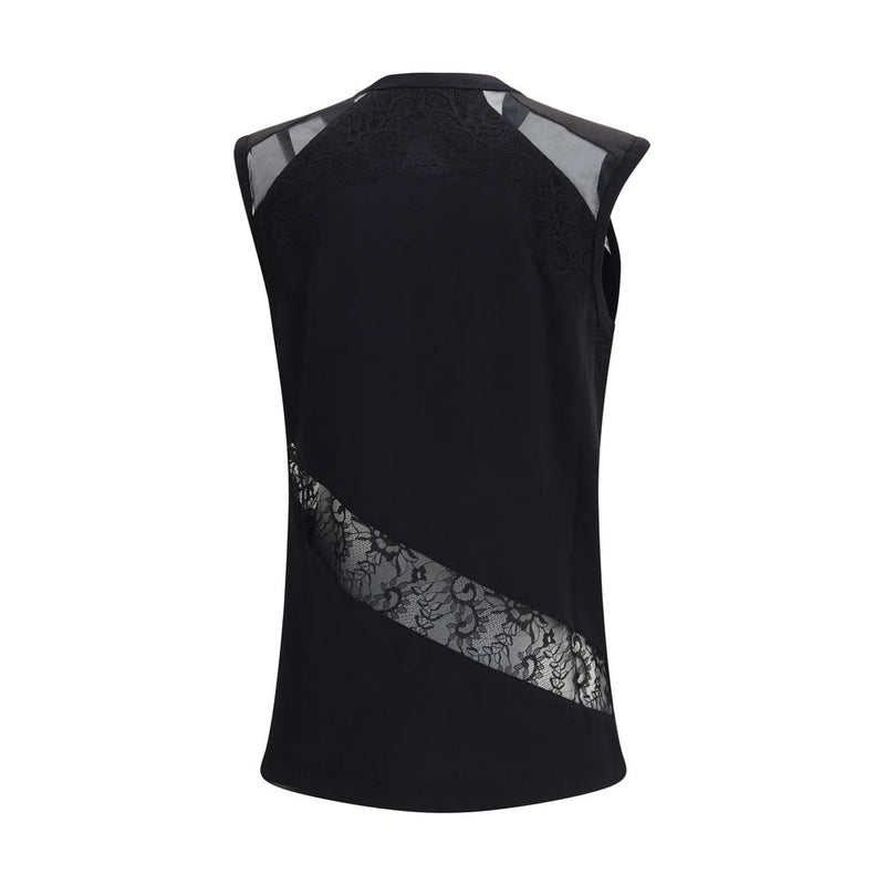 PINKO Top Molly - Blouse en Coton Noir pour Femme