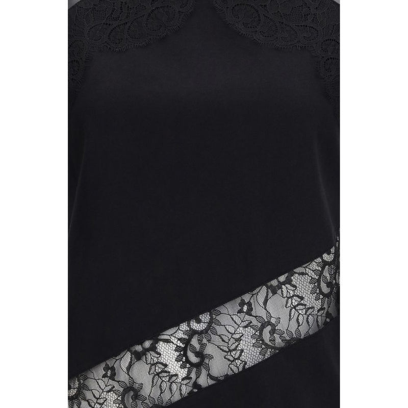 PINKO Top Molly - Blouse en Coton Noir pour Femme