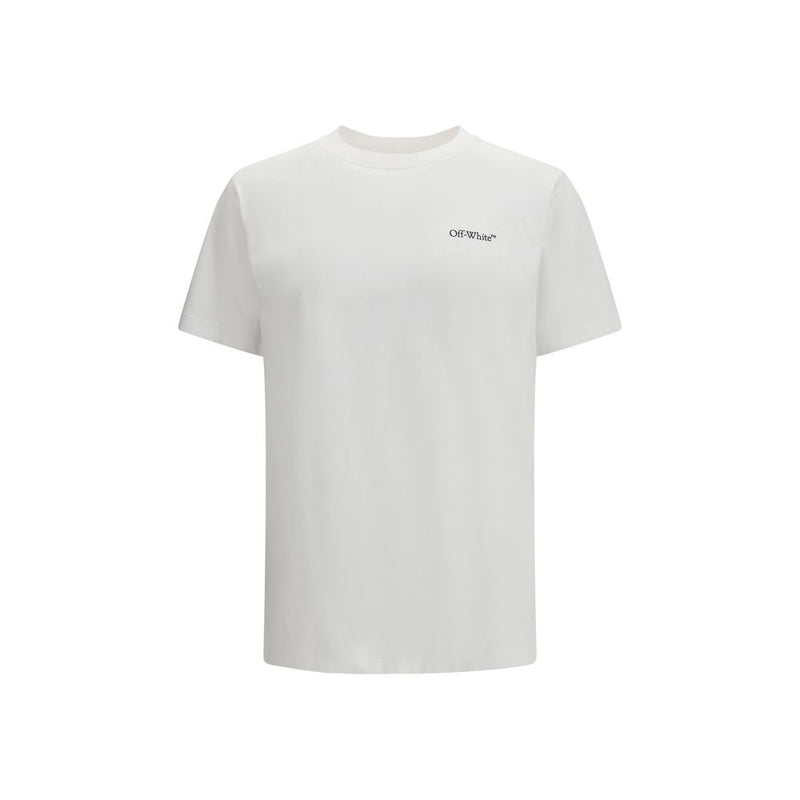 Off-White Metal Arrow White Cotton T-Shirt for Men