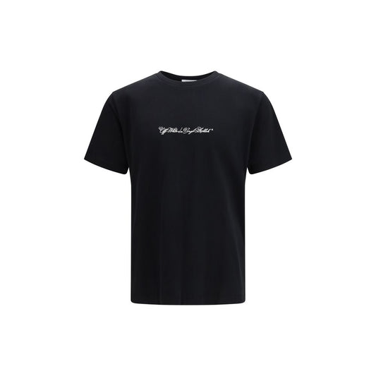 Off-White Script Arrow Black Cotton T-Shirt
