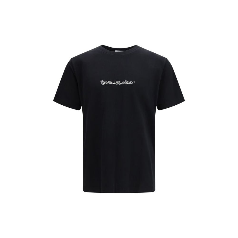 Off-White Script Arrow Black Cotton T-Shirt