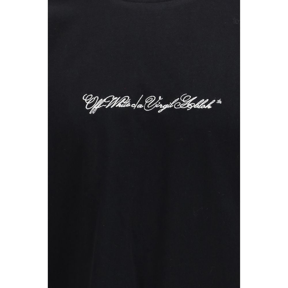 Off-White Script Arrow Black Cotton T-Shirt