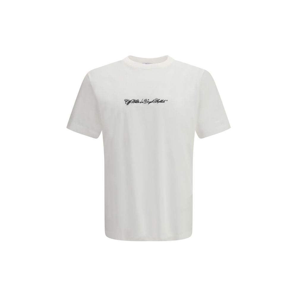 Off-White Script Arrow White Cotton T-Shirt