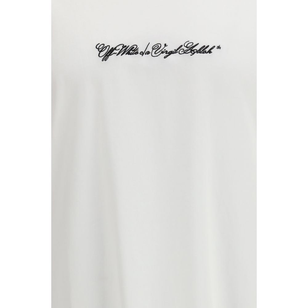 Off-White Script Arrow White Cotton T-Shirt