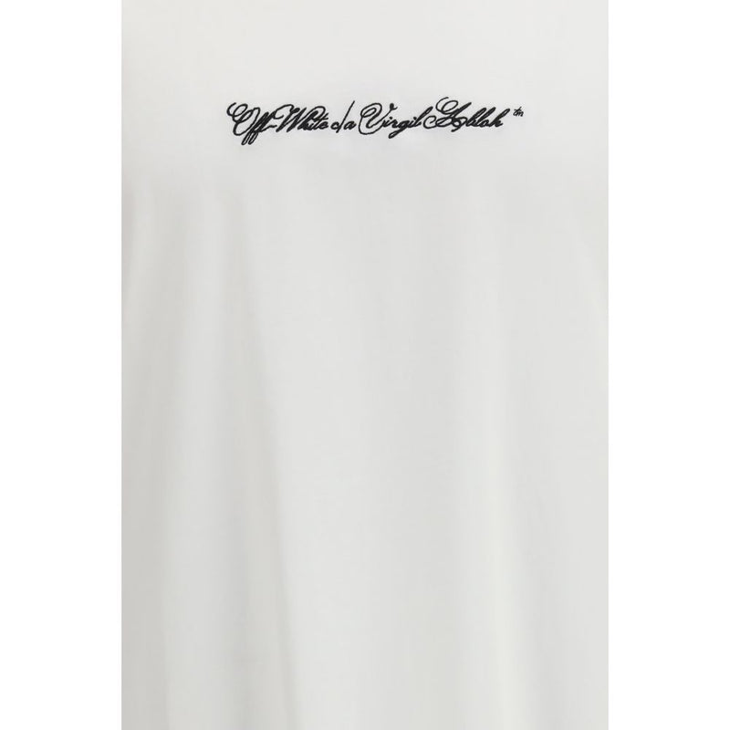 Off-White Script Arrow White Cotton T-Shirt