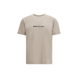 Off-White Script Arrow Beige Cotton T-Shirt for Men