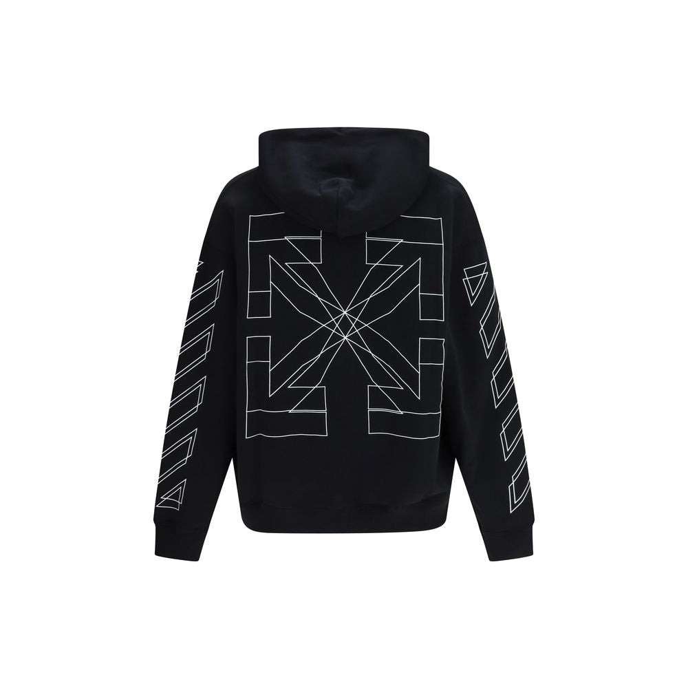 Off-White Big Double Arrow Black Cotton Sweatshirt