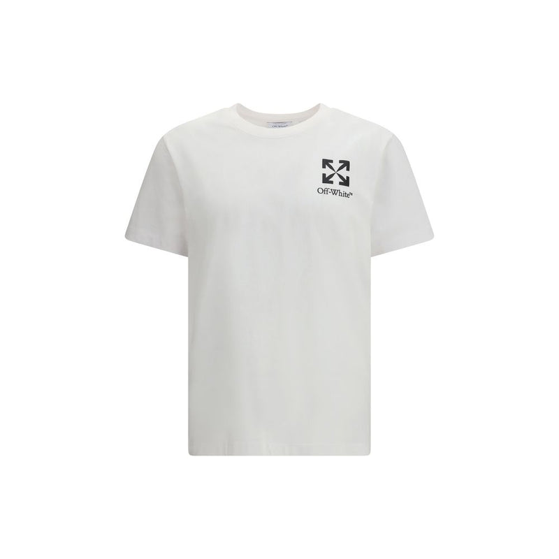 Off-White Small Arrow Logo White Cotton T-Shirt