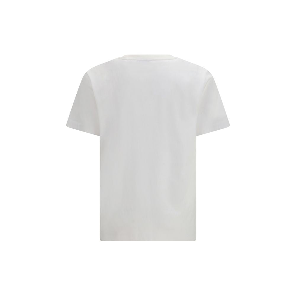 Off-White Small Arrow Logo White Cotton T-Shirt