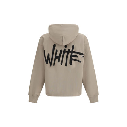 Off-White Beige Katoenen Sweatshirt