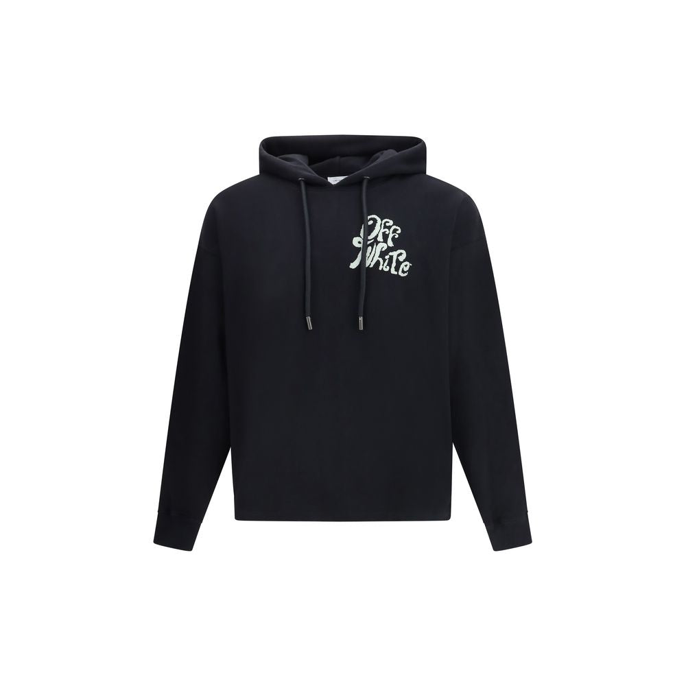 Off-White Black Cotton Sweatshirt - SS26