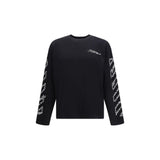 Off-White Black Cotton Long Sleeve Sportswear T-Shirt