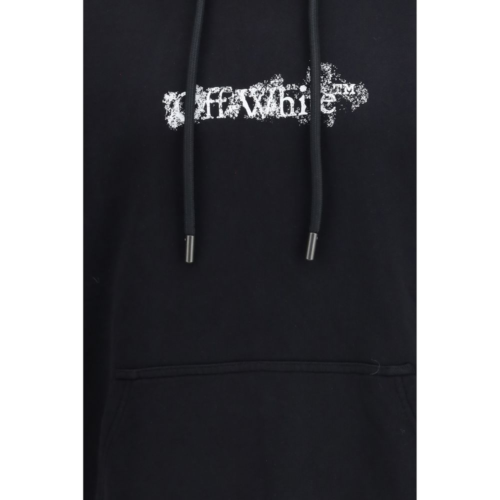 Off-White Heraldic Treshold Arrows Black Cotton Sweatshirt
