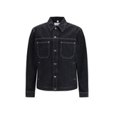 Off-White Arrow Zip Skate Black Cotton Denim Jacket