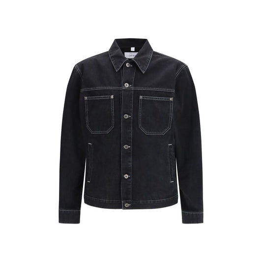 Off-White Arrow Zip Skate Black Cotton Denim Jacket