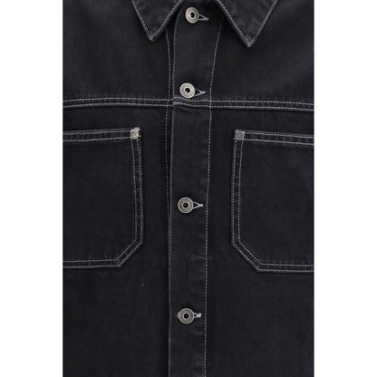Off-White Zwart Katoenen Denim Jack