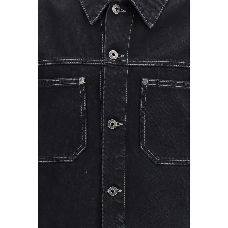 Off-White Zwart Katoenen Denim Jack