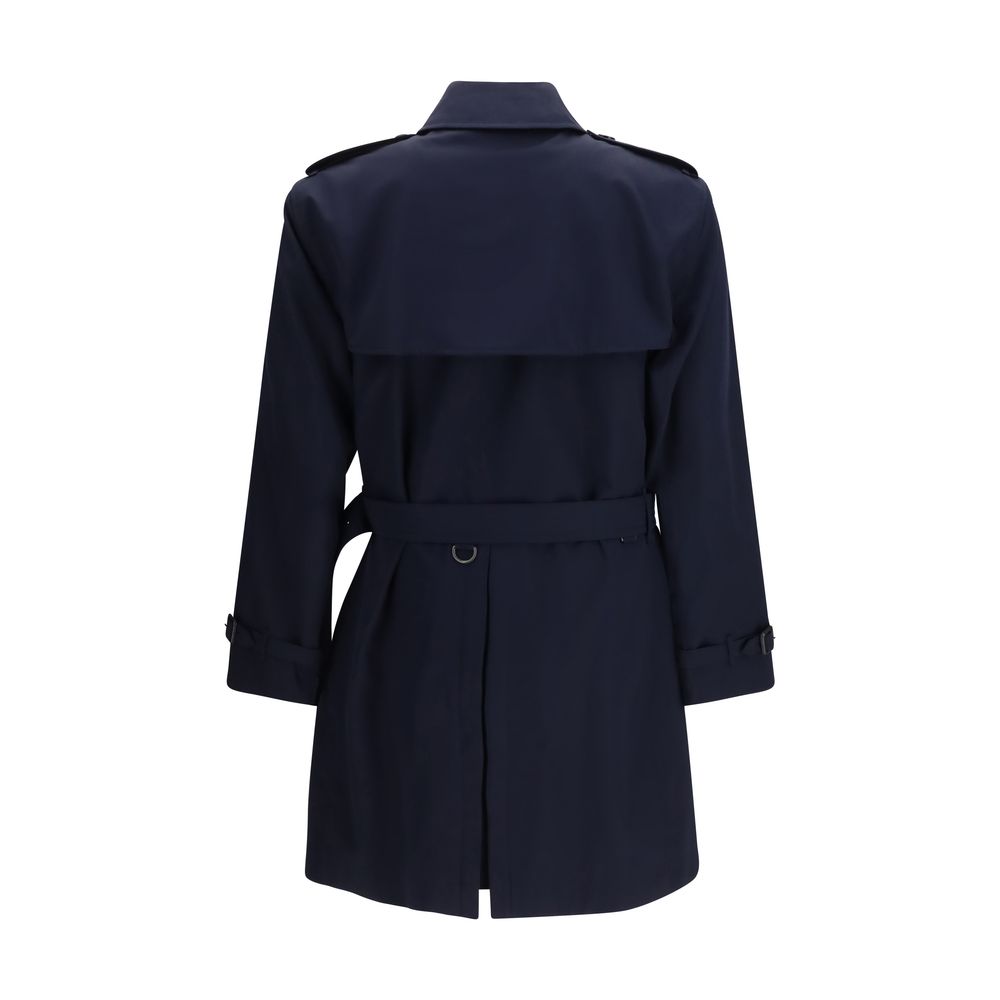 Trench-coat Burberry en coton bleu