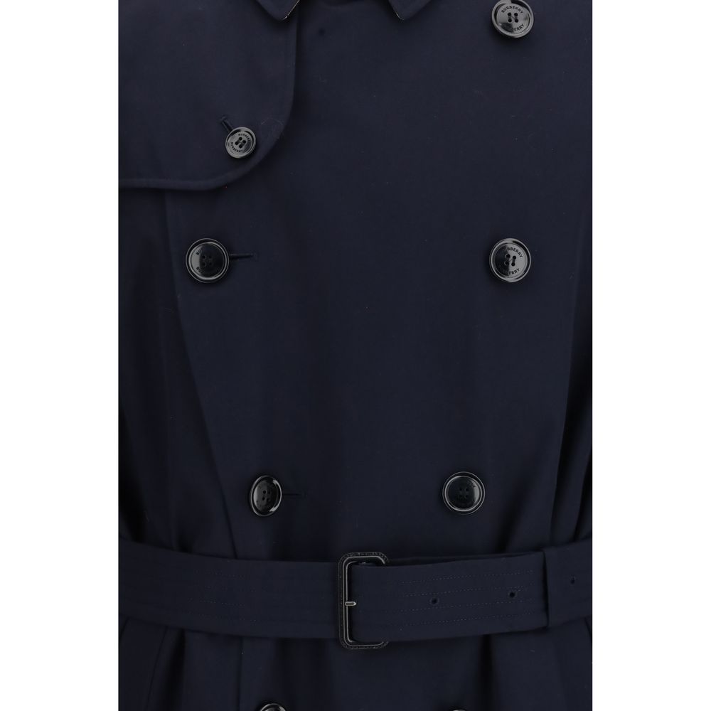 Trench-coat Burberry en coton bleu