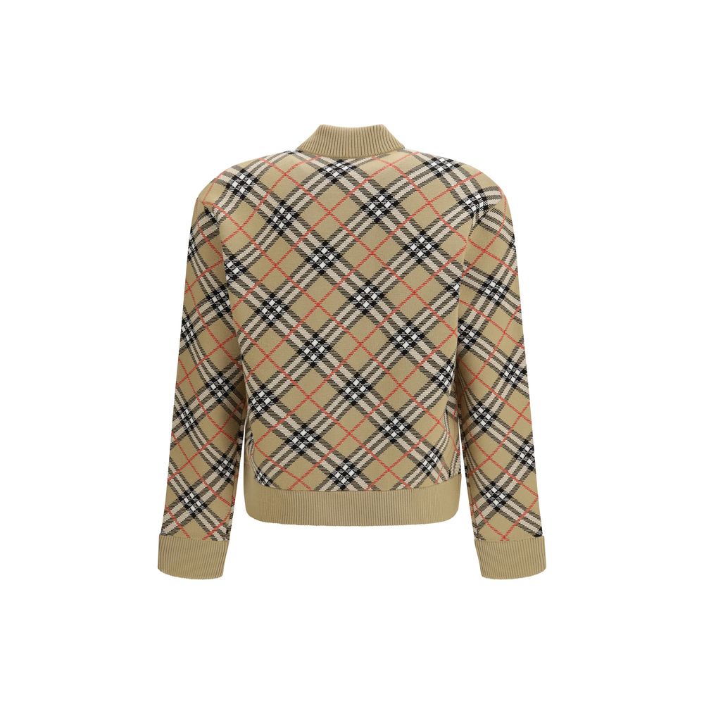 Bomber en laine beige Burberry