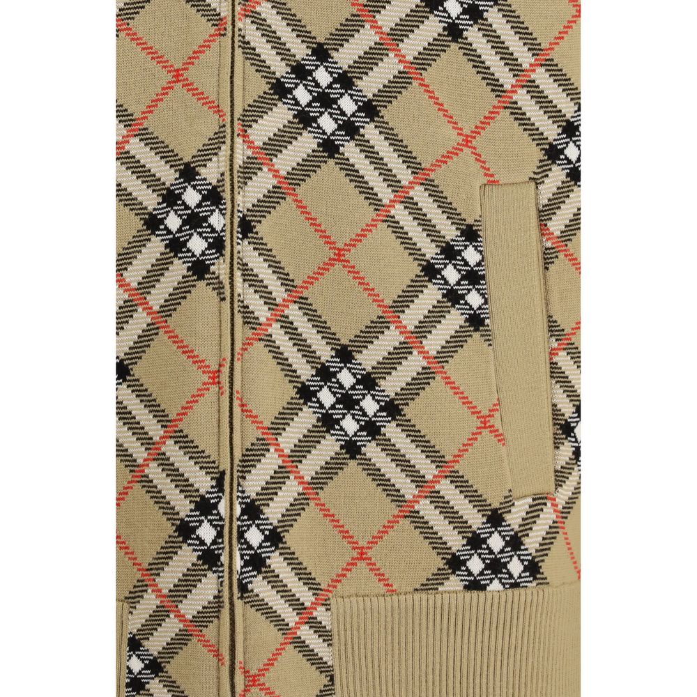 Bomber en laine beige Burberry