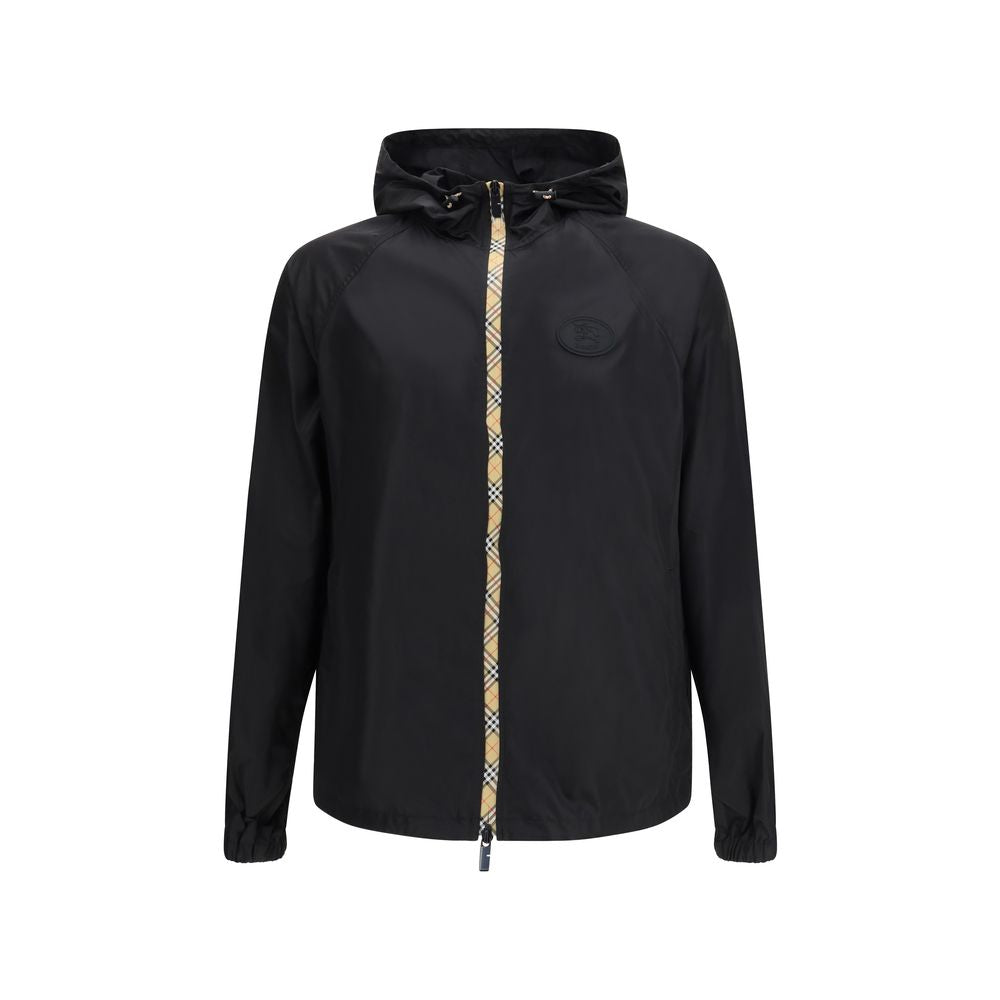 Blouson coquille en polyamide noir Burberry