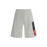 Diesel P-Crow-Div White Cotton Bermuda Shorts for Men