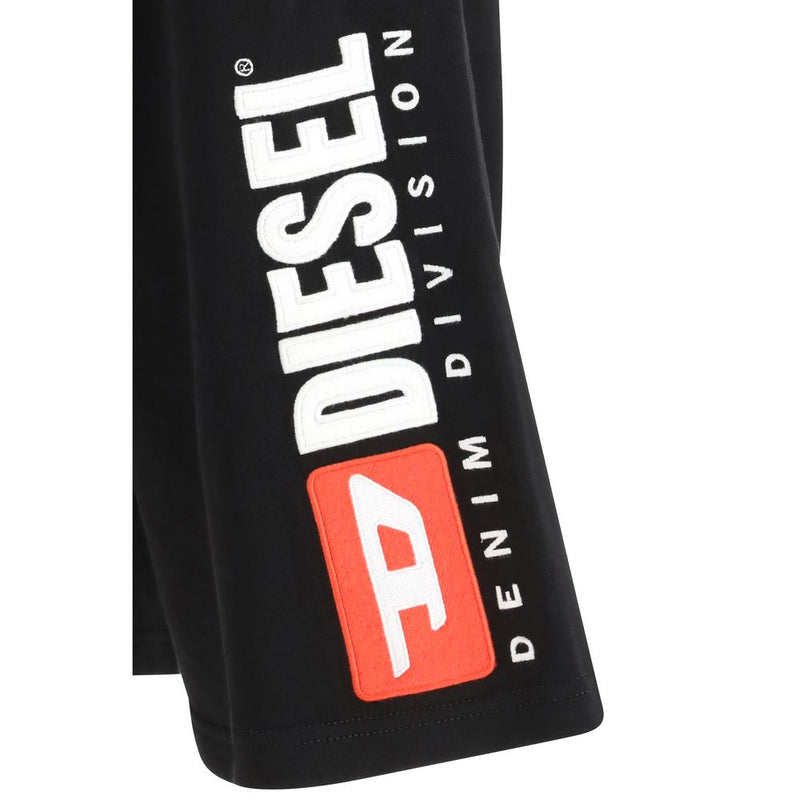 Diesel Zwarte Katoenen Bermudashort