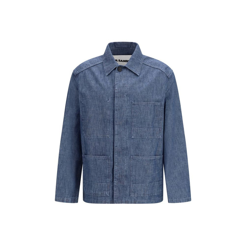 Veste en jean en coton bleu Jil Sander