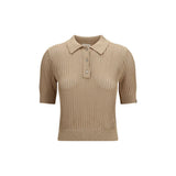 Jacob Cohen Beige Cotton Polo Shirt - Elegant Summer Wear
