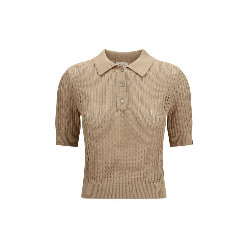 Jacob Cohen Beige Cotton Polo Shirt - Elegant Summer Wear