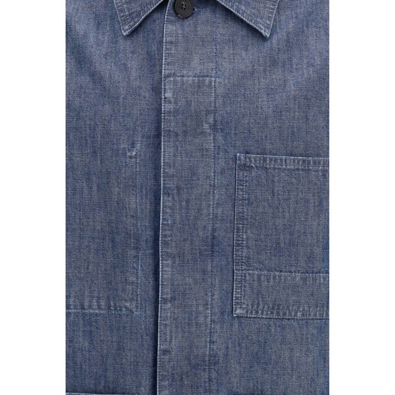 Veste en jean en coton bleu Jil Sander