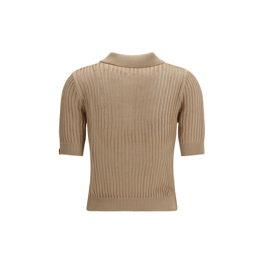 Jacob Cohen Beige Cotton Polo Shirt - Elegant Summer Wear