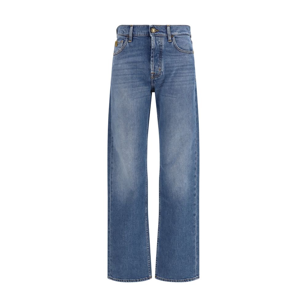 Jacob Cohen Claire Blue Cotton Straight-Leg Jeans