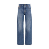Jacob Cohen Claire Blue Cotton Straight-Leg Jeans