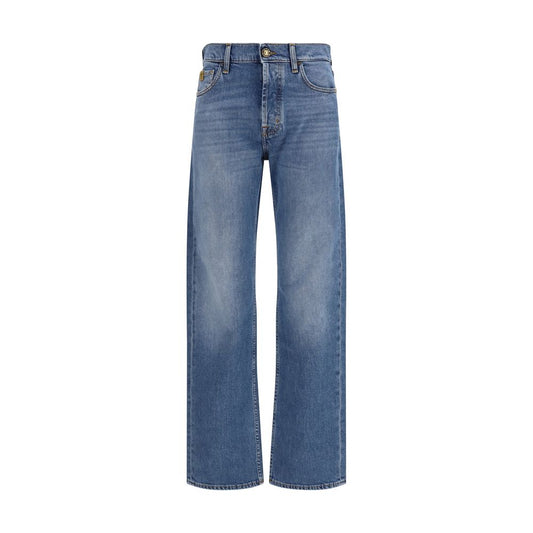 Jacob Cohen Claire Blue Cotton Straight-Leg Jeans