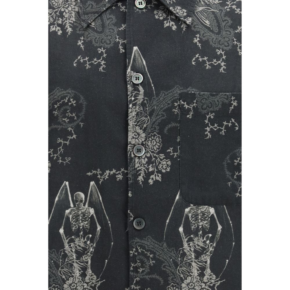 Our Legacy Gray Cotton Pattern Shirt - SS26