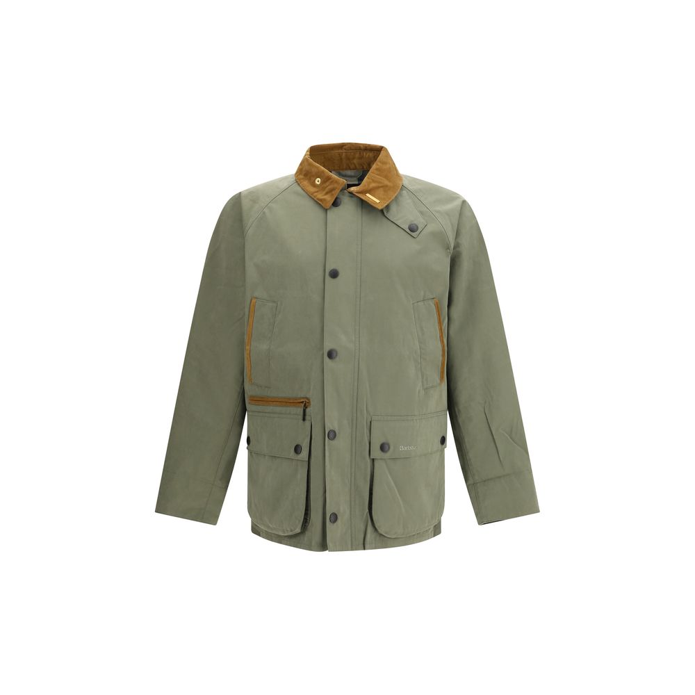 Blouson de motard Barbour bicolore en coton