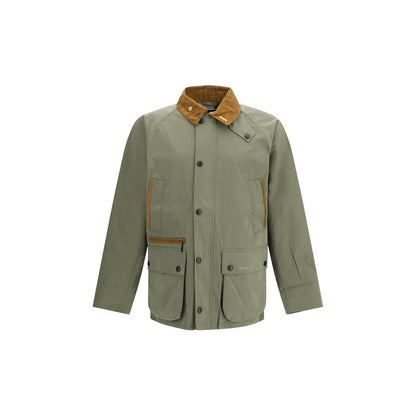 Blouson de motard Barbour bicolore en coton