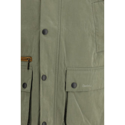 Blouson de motard Barbour bicolore en coton
