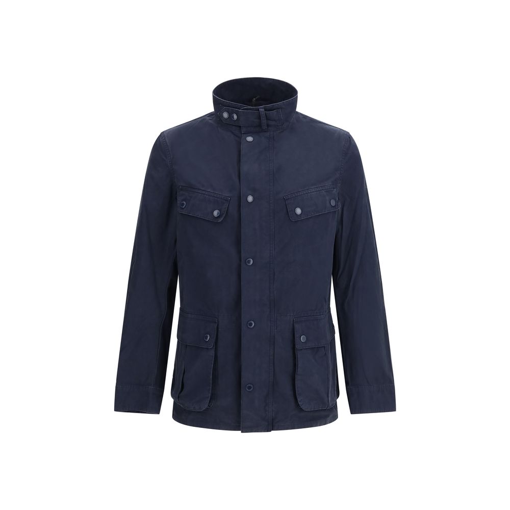 Veste longue Barbour International en coton bleu