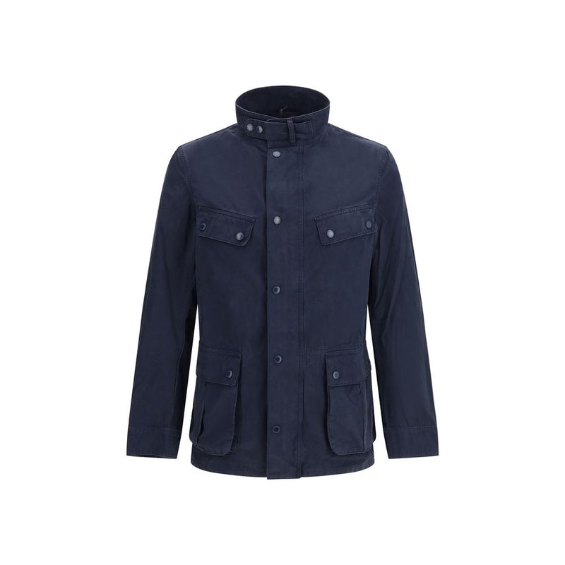 Veste longue Barbour International en coton bleu