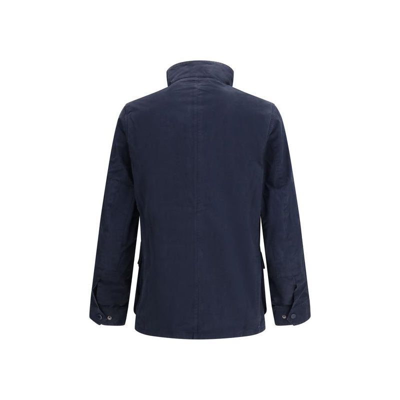 Veste longue Barbour International en coton bleu