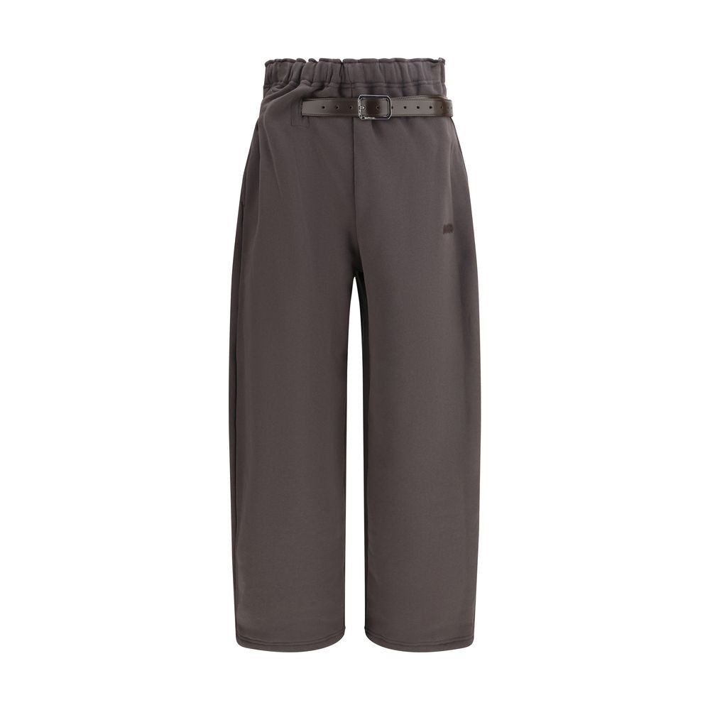 Pantalons de Sport en Coton Marron Magliano