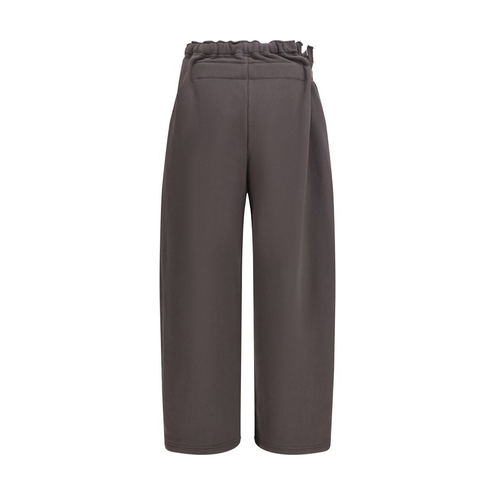 Pantalons de Sport en Coton Marron Magliano