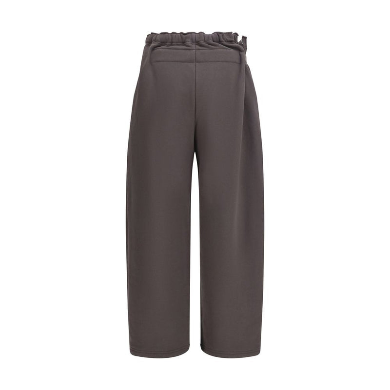 Pantalons de Sport en Coton Marron Magliano